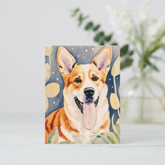 puppy briefkaart (Staand voorkant)