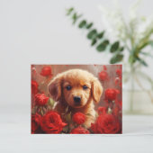Puppy Briefkaart (Staand voorkant)