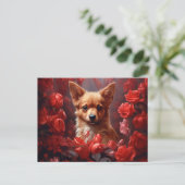 Puppy Briefkaart (Staand voorkant)