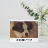 Puppy Briefkaart (Staand voorkant)