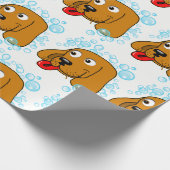 Puppy Bubbles Cadeaupapier (Hoek)