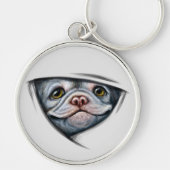 Puppy Bulldog Sleutelhanger (Voorkant)