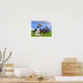 Puppy Butterfly Buddha Inspirerend Quote Poster (Keuken)