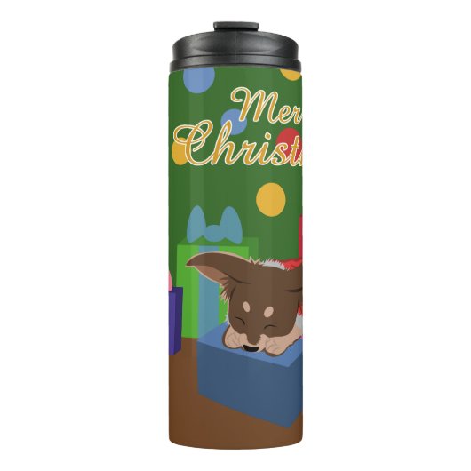 Puppy Cadeau Thermosbeker (Voorkant)