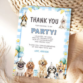 Puppy Calling All Pawty Animals Birthday Bedankkaart