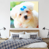 Puppy Canvas Afdruk (Insitu (Slaapkamer))
