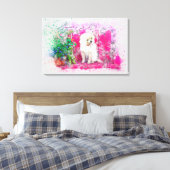 Puppy Canvas Afdruk (Insitu (Slaapkamer))