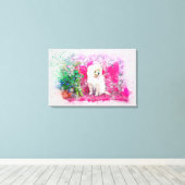 Puppy Canvas Afdruk (Insitu (Houten vloer))