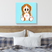 Puppy Canvas Afdruk (Insitu (Slaapkamer))