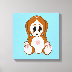 Puppy Canvas Afdruk