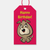 Puppy Cartoon Cadeaulabel (Voorkant)
