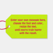 Puppy Cartoon Cadeaulabel (Achterkant Horizontaal)