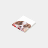 Puppy Cavalier King Charles Spaniel schrijft Post-it® Notes (Schuin)
