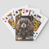 Puppy Cavalier Spaniel Steampunked, Pokerkaarten (Achterkant)
