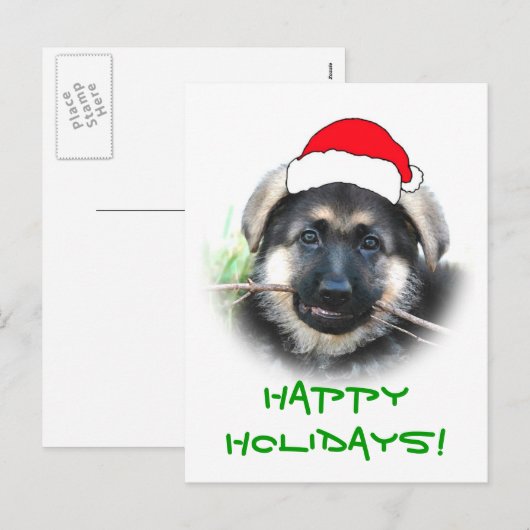Puppy Christmas Briefkaart (Voorkant / Achterkant)