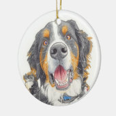 Puppy Christmas Gift  Keramisch Ornament (Links)