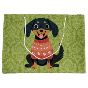 Puppy Christmas Teckel Weiner Santa Dog Groot Cadeauzakje