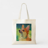 Puppy Corgi Canvas tas (Achterkant)