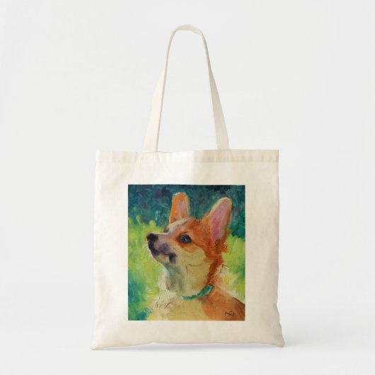 Puppy Corgi Canvas tas (Voorkant)