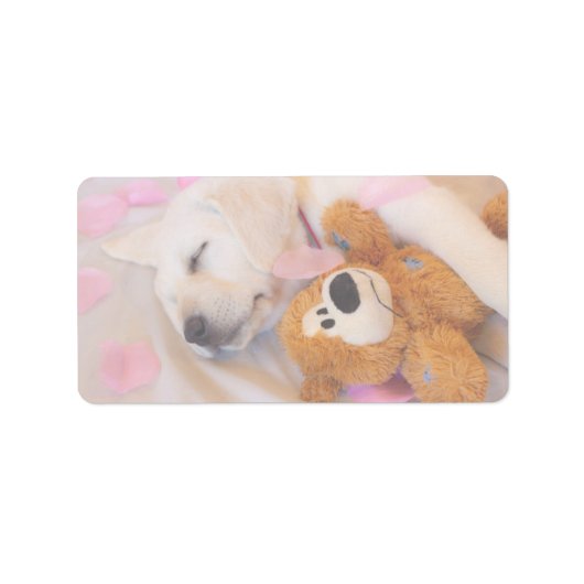 Puppy cuddles 02 etiket (Voorkant)