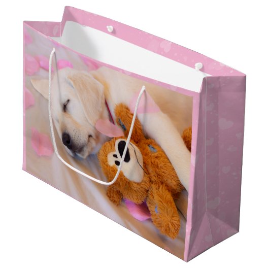 Puppy cuddles 02 groot cadeauzakje (Voorkant Gekanteld)