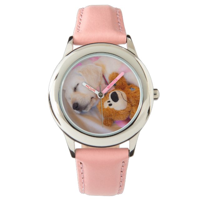 Puppy cuddles 02 horloge (Voorkant)