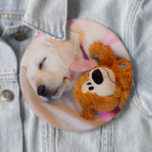 Puppy cuddles 02 ronde button 6,0 cm (In situ)