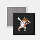 Puppy Dab Dance Dog Dabbing Engelse bulldog Magneet (Voorkant / Achterkant)