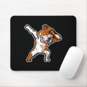 Puppy Dab Dance Dog Dabbing Engelse bulldog Muismat (Met muis)