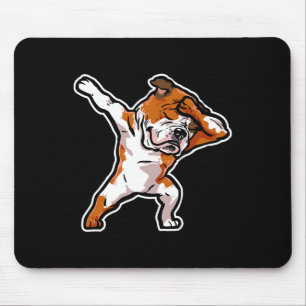 Puppy Dab Dance Dog Dabbing Engelse bulldog Muismat
