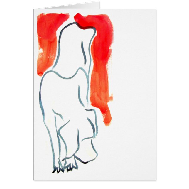 Puppy dat een trap afbuigt (Voorkant)