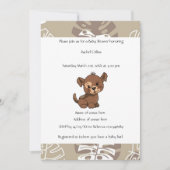 Puppy Design Baby shower Kaart (Voorkant)