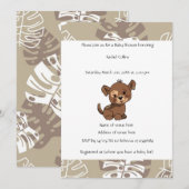 Puppy Design Baby shower Kaart (Voorkant / Achterkant)