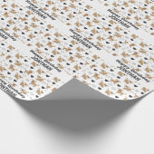 Puppy Design verjaardag kleurrijk schattig Cadeaupapier (Hoek)