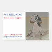 Puppy die gepost nota's verkoopt post-it® notes (Voorkant)