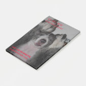 Puppy die gepost nota's verkoopt post-it® notes (Schuin)