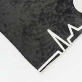 Puppy Dobbie Hond Hartslag Fleece Deken (Hoek)