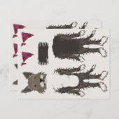 puppy document poppendelen briefkaart (Voorkant / Achterkant)