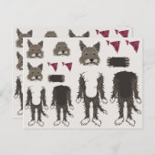 puppy document poppendelen briefkaart (Voorkant / Achterkant)