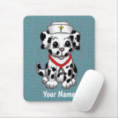 Puppy Dog aangepaste Verpleegkundige Muismat (Met muis)