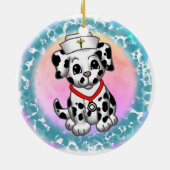 Puppy Dog aangepaste verpleegkundige ornament (Achterkant)