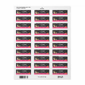 Puppy Dog Adress Label Paw-Ty Birthday Girl Roze (Full Sheet)