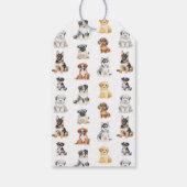 Puppy Dog Baby shower Cadeaulabel (Achterkant)