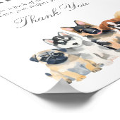 Puppy Dog Baby shower Luier Raffle Poster (Hoek)