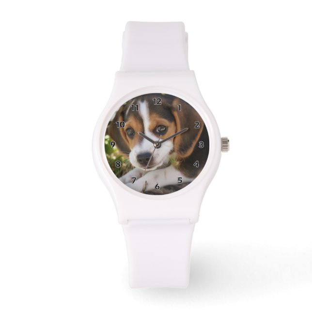 Puppy Dog Beagle Horloge (Voorkant)
