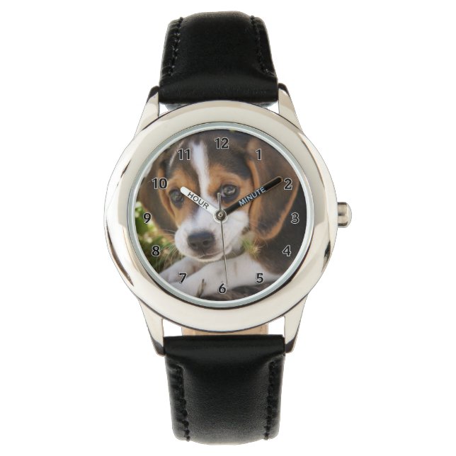 Puppy Dog Beagle Horloge (Voorkant)