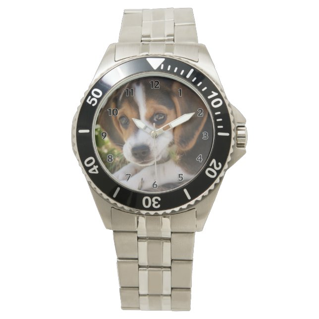 Puppy Dog Beagle Horloge (Voorkant)