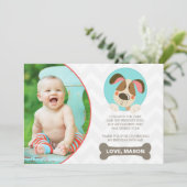 Puppy Dog Bedankt voor je kaart Foto Paw-Ty Paw St (Staand voorkant)