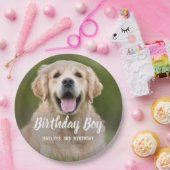 Puppy Dog Birthday Party Custom Pet Foto Papieren Bordje (Feest)