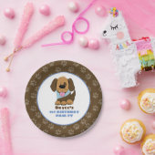 Puppy Dog Birthday Party Paper Borden Papieren Bordje (Feest)